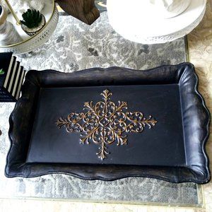 VINTAGE Inspired METAL TRAY Southern LIVING HOME